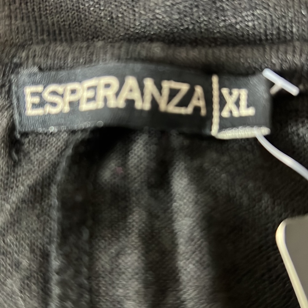 Esperanza New York Black Draped Fringe Top - Picture 7 of 10